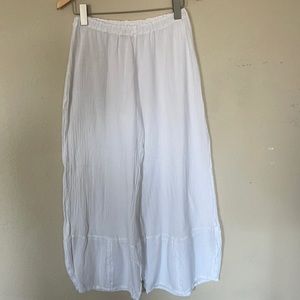 Cotton Wide Leg Pants